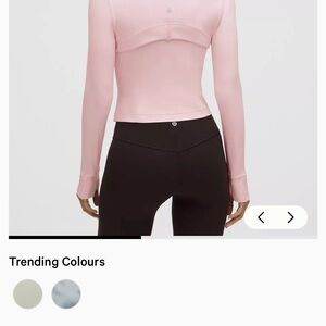 Lululemon Athletica Pink Define Jacket Cropped Nulu